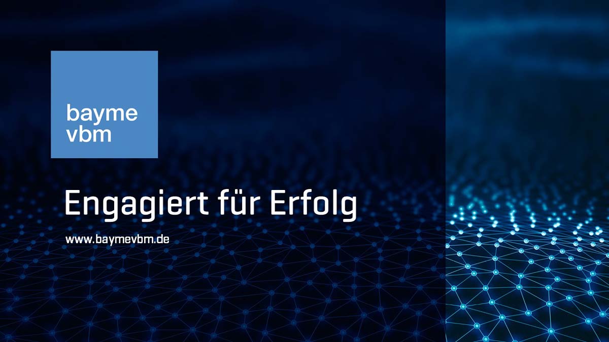 Blaues Bild mit folgendem Text „Engagiert für Erfolg“