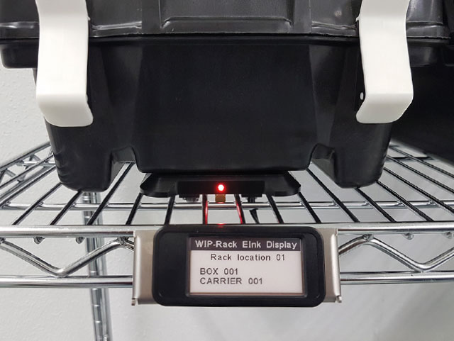 RFID-Regal für Halbleiterfabriken (RFID shelf for semiconductor fabs)