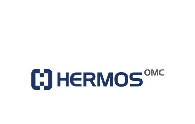 Logo HERMOS OMC in a cloud
