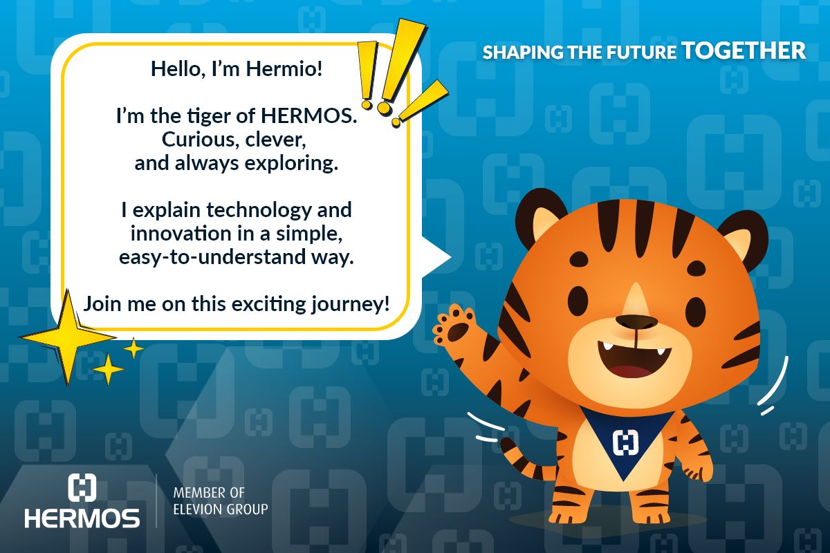 The HERMOS Company Mascot - Hermio