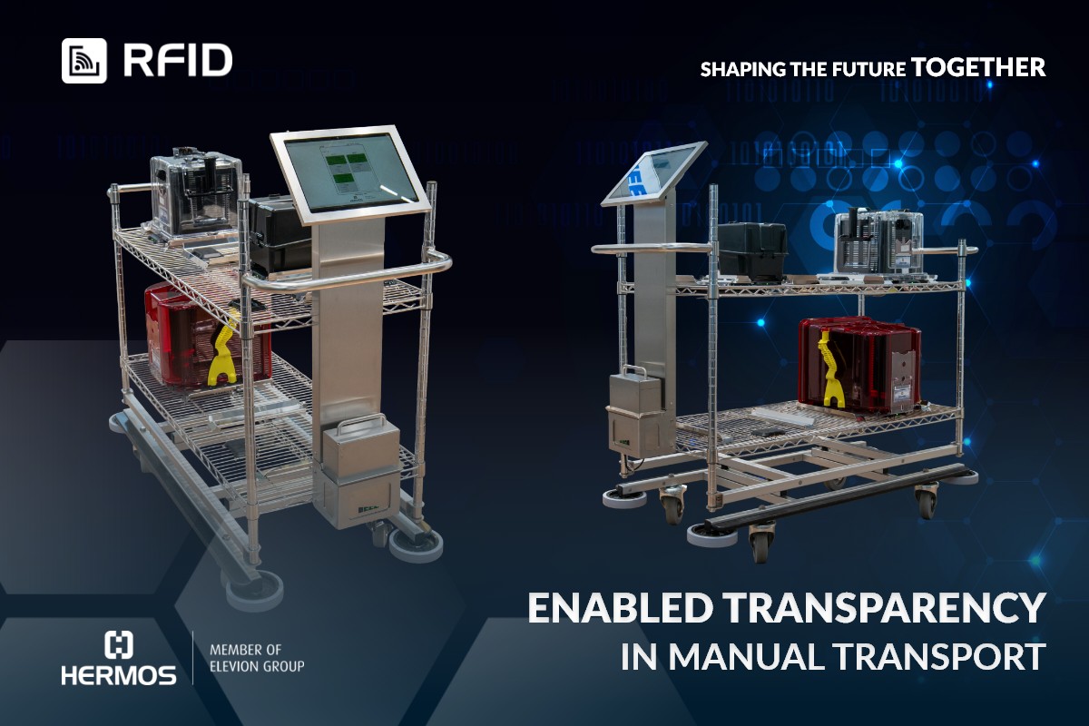RFID transport solution fab - trolly from HERMOS