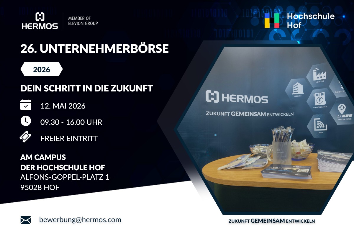 HERMOS at the 26. Unternehmerbörse in Hof - come and meet us!