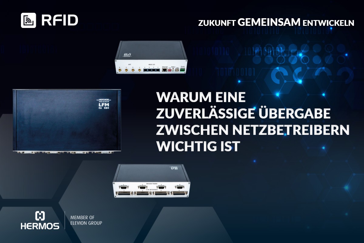 HERMOS LFM Reader E84 für sichere Carrier-Übergaben