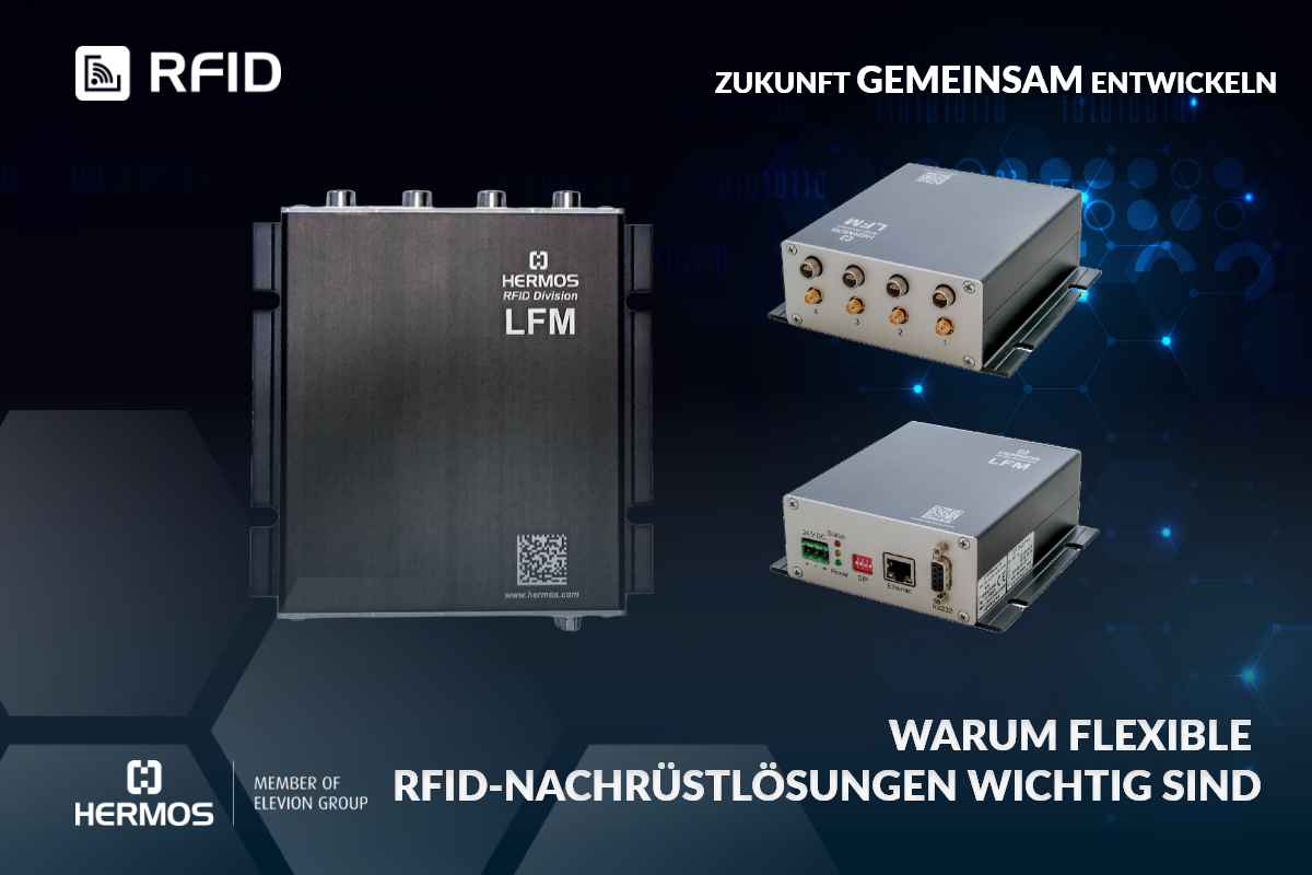 HERMOS LFM 4x Reader für RFID-Retrofit-Projekte