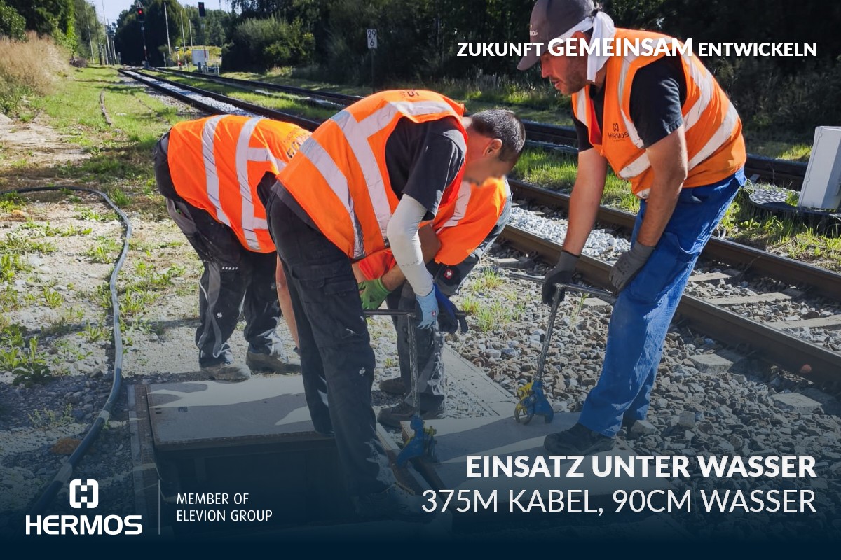 Kabelverlegung Bahninfrastruktur – Projekt bei Erding | HERMOS